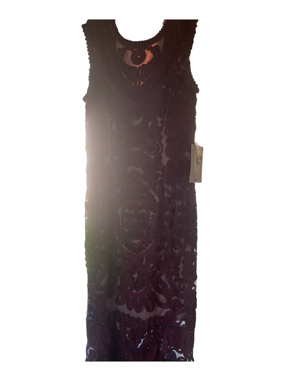 JS Collection  Embroidered Sleeveless Dress